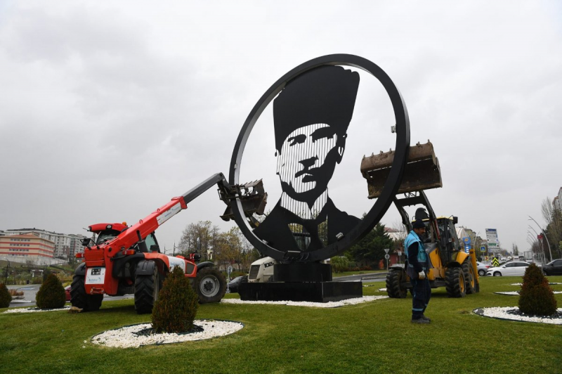 Belediyeden Atatürk düşmesin nöbeti